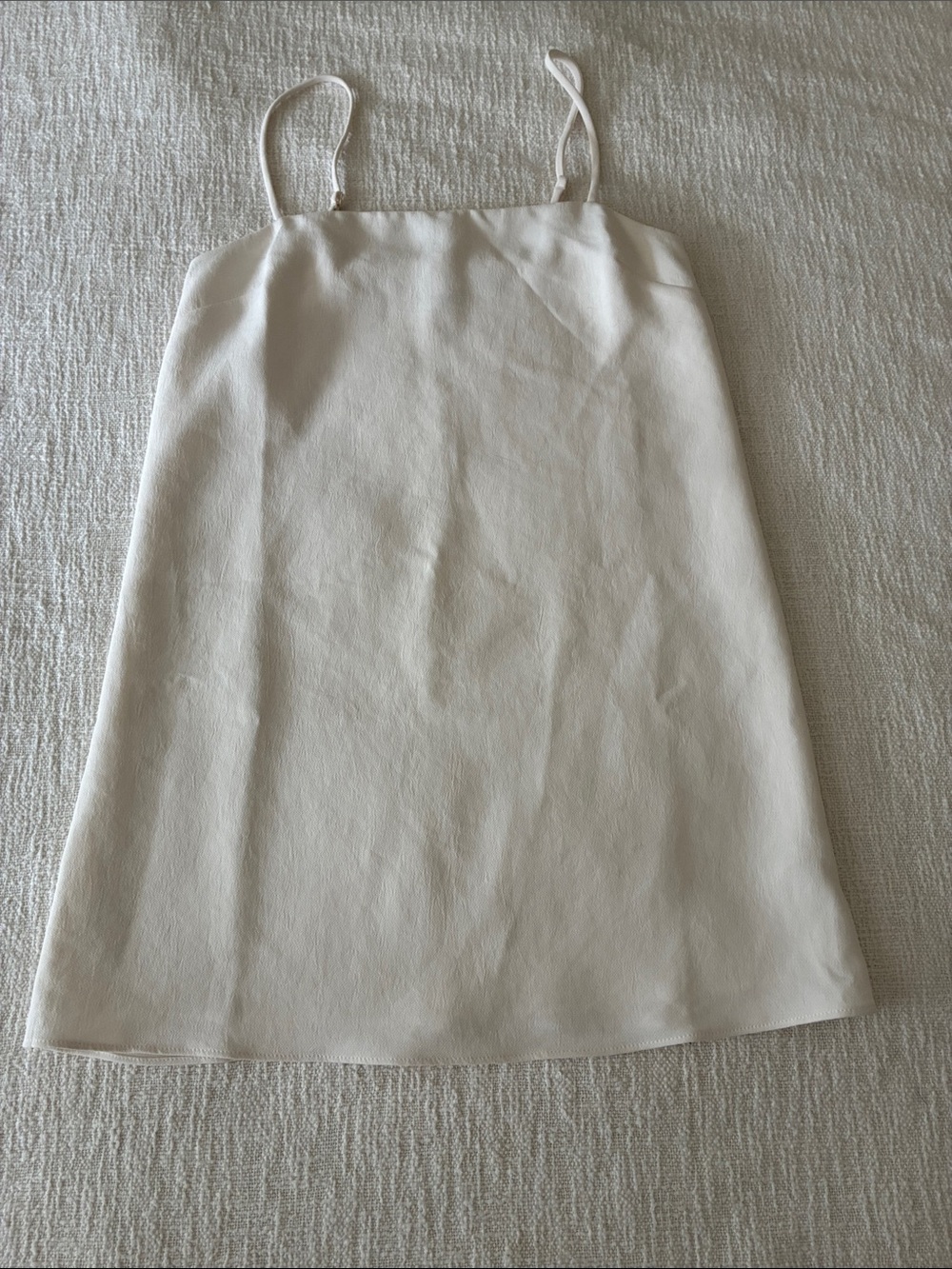Aritzia Renewal mini shift dress light birch XS